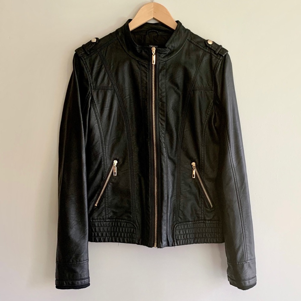 F21 Faux Leather Jacket